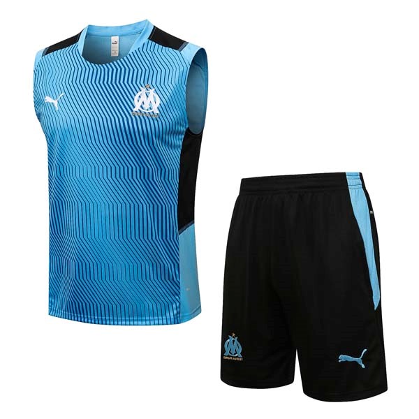 Trikot Marseille Ärmellos 2022 Blau